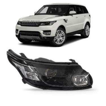 Imagem de Farol Range Rover Sport 2014 a 2018 Mascara Negra Xenon - SP ACESSÓRIO