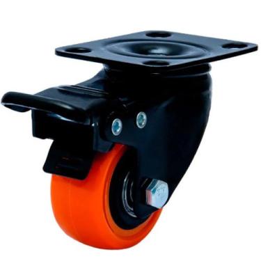 Imagem de Rodízio giratório com freio 1.5/8" PVC - GLPBF.1.5/8.BPA - Colson