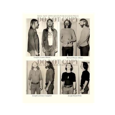 Imagem de The Allman Brothers Band Mugshot Photographs 11 x 14 - Magnificent 1971 Mug Shot Set - Gregg Allman - Duane Allman - Roadies - Red Dog - Joseph Lawrence Campbell - Joseph Daniel Petty - Busted In