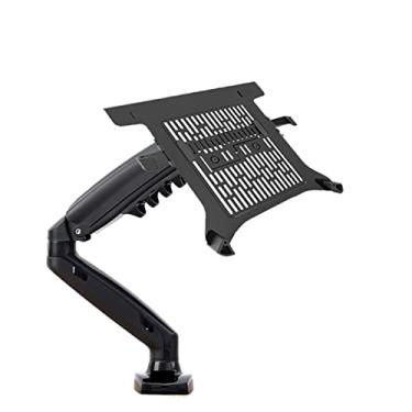 Imagem de F80 + FP-2 Movimento Completo 360 Pivô Rotativo 2-9 kg Braço de mola a gás 25.4 cm-43.2 cm Bandeja de laptop Braçadeira de suporte de mesa 10-90 mm (Cor: Versão 1 com usb3) (versão 1)