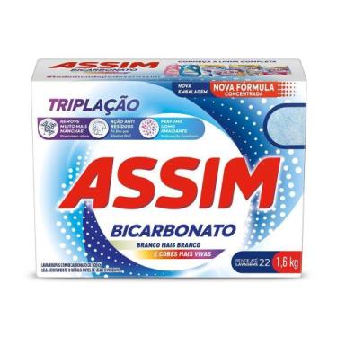 Imagem de Lava Roupas em Pó Assim Bicarbonato 1,6kg
