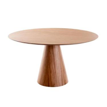 Imagem de Mesa de Jantar Berry 90 cm de Diâmetro Madeira Pinus Mel - OOCA Móveis