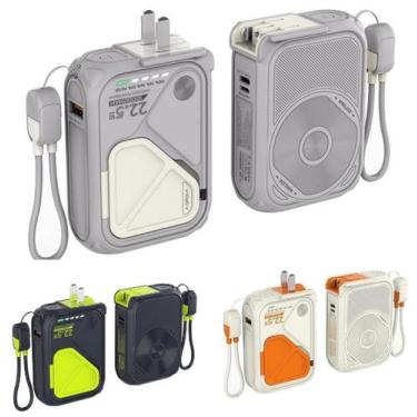 Imagem de Carregador Portátil Sem Fio Indução 10000mah Carregamento Rápido Com S
