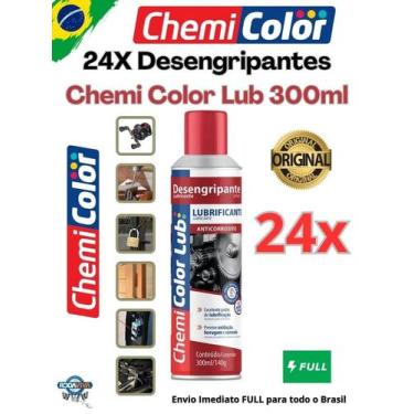 Imagem de Spray Óleo Desengripante Lubrificação e Proteção cx c/ 24x 300ml Chemi