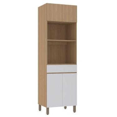 Imagem de Paneleiro 70cm 4 Portas e 1 Gaveta com Espaço Torre Quente Slim Lucian