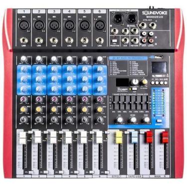 Imagem de Mesa de som Soundvoice MS 602 Eux - 6 canais - Geral
