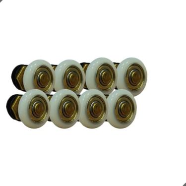 Imagem de Roldana Excêntrica para Box de Vidro, 30mm, Rolamento Blindado, Compatível com Vidros 8-10mm, Branca (8)