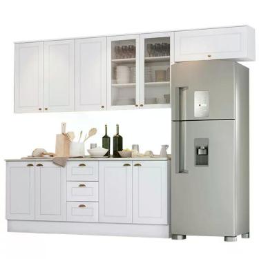 Imagem de Cozinha Completa Americana 7 Peças Branco - Móveis Henn Branco Hp