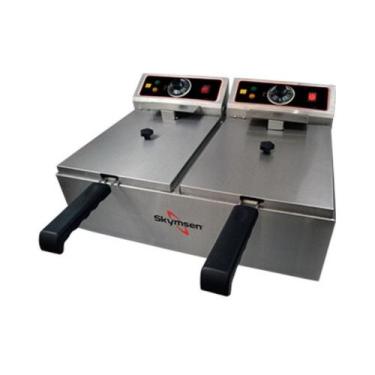 Imagem de Fritadeira Elétrica Inox 10 Litros 2 Cubas FED-20-N Skymsen, 220V