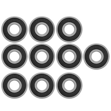 Imagem de 6201rs rolamentos de esfera 10pcs rolamentos de esferas de ranhura profunda de aço de alta qualidade resistente a axial radial durável para caixas de engrenagens Motors Máquinas