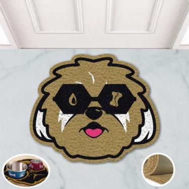 Imagem de Tapete Pet Cachorro Shih Tzu Comedouro Ração 60x50 Higienico - Megatap
