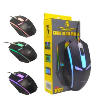 Imagem de Mouse Gamer com iluminação RGB Glow com LED e Conexão USB – Alta Performance e Estilo