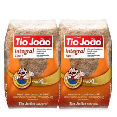 Imagem de Kit 2 Arroz Integral Tipo 1 1kg Tio João