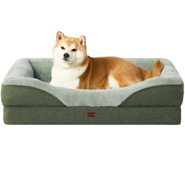 Imagem de Cama de cachorro EHEYCIGA Memory Foam para cães grandes com forro impe