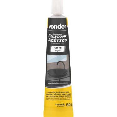 Imagem de Borracha de Silicone Acético Preto 50 g - VONDER