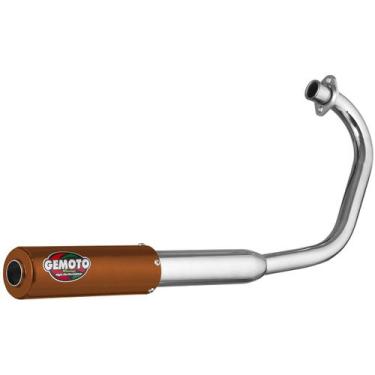 Imagem de Escapamento Escape Moto Gemoto Racing Titan Esd 150 2004 - 2008 Cromad