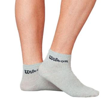 Imagem de Kit 6 Pares Meias Wilson Cano Médio Masculino Adulto, Cinza, 34-38