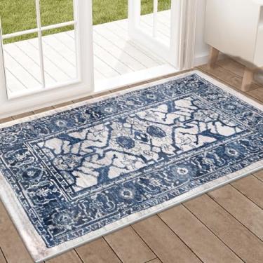 Imagem de 2 Tapete Porta Capacho 1 Milhão de Pontos 60x90 Mon Vr (M8Mon AZUL Egípcio Alto Padrão - 1 milhão de pontos Alto Padrão)