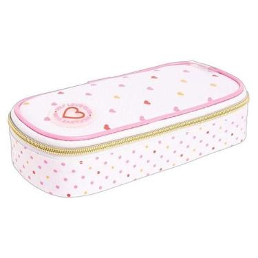 Imagem de Estojo Escolar Infantil Minibox Académie Coração Rosa - Tilibra - Tend