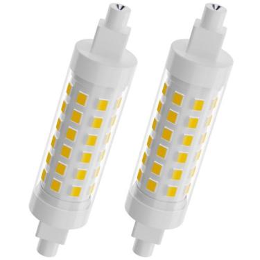 Imagem de Lâmpada LED TAIYALOO R7S 9W 78mm 100W T3 Halogen Equiv, pacote com 2