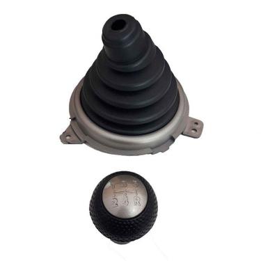 Imagem de Kit Coifa Alavanca Cambio E Manopla  Honda Fit 2003 A 2008