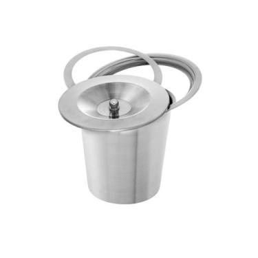 Imagem de Lixeira Embutir Granito em inox 3 Litros Não enferruja - AS