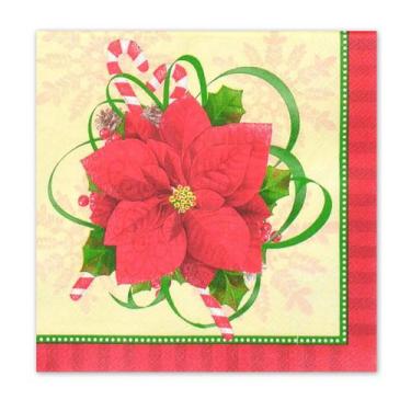 Imagem de Guardanapo de Papel 20 folhas Flor 33cm Espressione Christmas