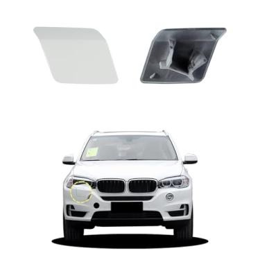 Imagem de Goholy Capa de arruela de farol de para-choque dianteiro de carro compatível com BMW X5 F15 F16 35dx 35i 35ix 40ex 50ix 2014 2015 2016 2017 2018 tampa de bocais de arruela de farol 51117378589