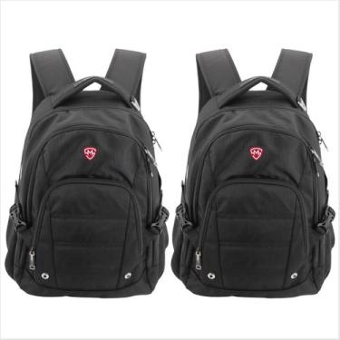 Imagem de Kit 2 Mochilas Executivas Notebook Qualidade Premium Resistente à Água