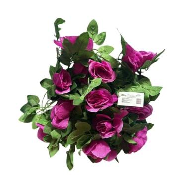 Imagem de KINDU - 5 Unid. Corrente De Rosas Artificial Roxo 2,2 Metros