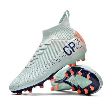 Imagem de TOPSFEBA Chuteiras de futebol para homens e mulheres, sapatos de futebol de interior, unissex, sapatos de beisebol juvenil, sapatos de rúgbi, adulto, AG FG TF, botas de futebol, largo, tênis de treino