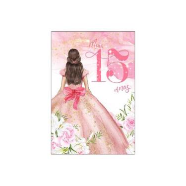 Imagem de Painel De Festa Vertical 1,50 x 2,20 - 15 Anos Princesa Rosa 156 - Via