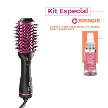 Imagem de Kit Taiff Easy 1200W 127V Rosa Escova Secadora Cadiveu Essentials Glam