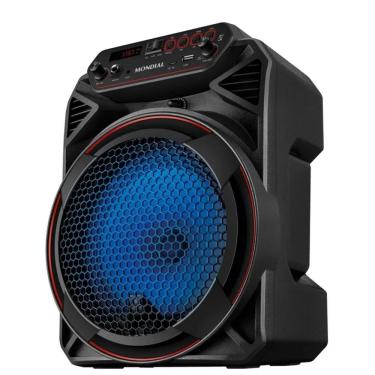 Imagem de Caixa de Som Amplificada Bivolt Bateria Recarregável Potência 150w Função TWS Bluetooth Mondial