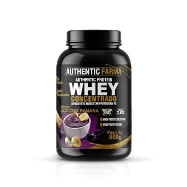 Imagem de Whey Concentrado Sabor Acai com Banana, Proteína 26g, BCAA 2,6g, Peso líq. 900g