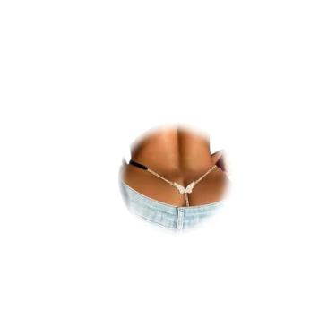 Imagem de Tanga sexy com strass, borboleta nas costas, corrente de cintura, mini roupa íntima de cristal fio dental calcinha fio dental joia corporal, Medium, Liga metálica, Liga metálica.