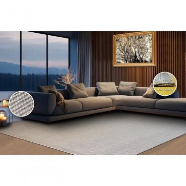 Imagem de Mega Tapete Quadrado Artesanal Look Damadanoite-a 215x215 Cm