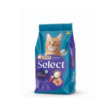 Imagem de Ração Quatree Select para Gatos Castrados Sabor Frango 10,1kg - GRANVI