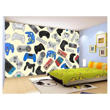 Imagem de Papel De Parede 3D Infantil Controle Game Jogo 3,5M Azs237