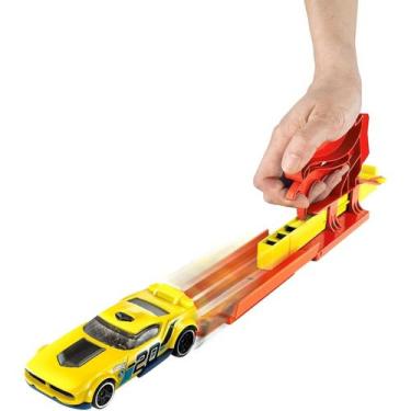 Imagem de Hot wheels pista lançador de veículos vermelho - mattel fvm09/fth84