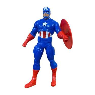 Imagem de Boneco do Capitão América 22cm  Super Herói Marvel Articulado Original
