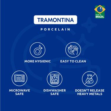 Imagem de Prato Raso Tramontina Ingrid em Porcelana 27 cm