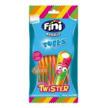 Imagem de Bala fini tubes 240g, 1 unidade, Frutas silvestres e nata