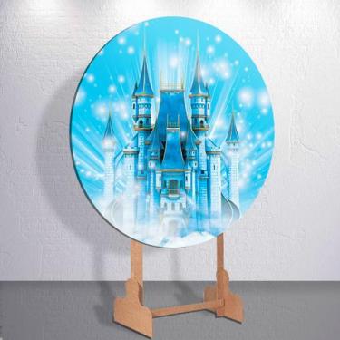 Imagem de Decoração com capa de painel festa princesa cristal mini e grande tama