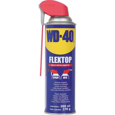 Imagem de Kit 10 Lubrificantes WD-40 Spray Flextop 500ml