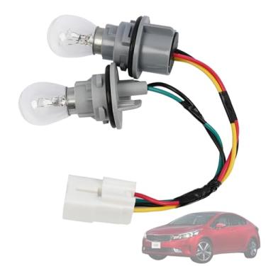 Imagem de Getfarway Soquete e fio com lâmpadas conjunto de chicote de lâmpada traseira externo compatível com Kia Forte 2017-2018 fiação de soquete de luz traseira com lâmpadas, substitui 92470-B0600 92470B0600