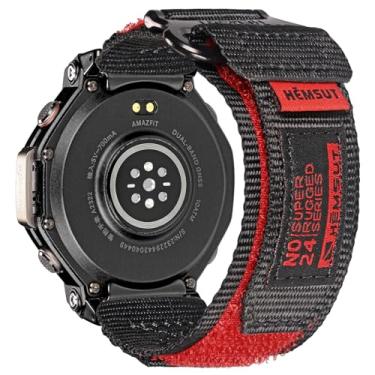 Imagem de torbollo Pulseiras de relógio compatíveis com Amazfit T-Rex 3 Pro, argola esportiva macia e alça larga ajustável T-Rex 3 pro