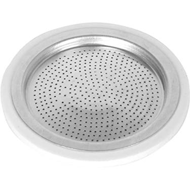 Imagem de Bialetti Ricambi, inclui 1 Gasket e 1 placa, compatível com Moka express 6 xícaras, Moka Induction, Orzo Express e Brikka, prata