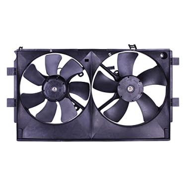 Imagem de Conjunto de ventilador de resfriamento atualizado para Mitsubishi Lancer 2.0/2.4L 2008-2017 | Radiador de motor de substituição de nível de corrida para 1355A131 | MI3115139