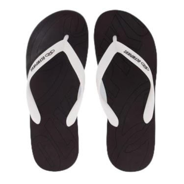 Imagem de Chinelo Olympikus Livre Marrom e Branco 39-40